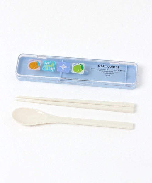 LAKOLE（ラコレ）の「【入園入学にも】[FRUITS AND BLOOM]スプーン&箸セット / 612305（カトラリー・レディース・イエロー/ライトブルー・FREE）」の5枚目の写真