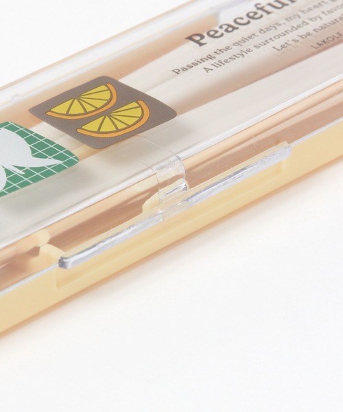 LAKOLE（ラコレ）の「【入園入学にも】[FRUITS AND BLOOM]スプーン&箸セット / 612305（カトラリー・レディース・イエロー/ライトブルー・FREE）」の11枚目の写真