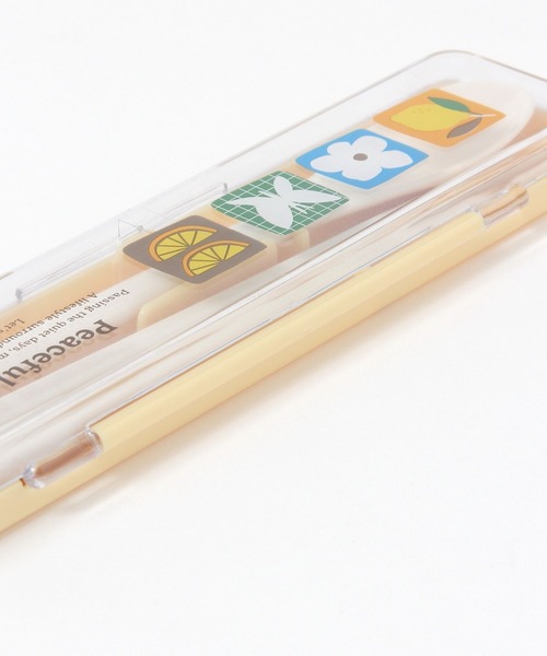 LAKOLE（ラコレ）の「【入園入学にも】[FRUITS AND BLOOM]スプーン&箸セット / 612305（カトラリー・レディース・イエロー/ライトブルー・FREE）」の13枚目の写真