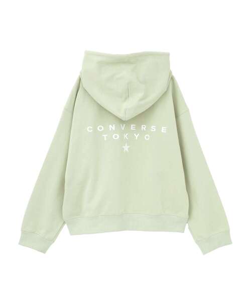 CONVERSE TOKYO（コンバーストウキョウ）の「EMBROIDERED LOGO HOODIE（パーカー・レディース・ミント/チャコールグレー/杢グレー・FREE）」の15枚目の写真