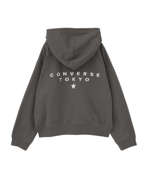 CONVERSE TOKYO（コンバーストウキョウ）の「EMBROIDERED LOGO HOODIE（パーカー・レディース・ミント/チャコールグレー/杢グレー・FREE）」の17枚目の写真