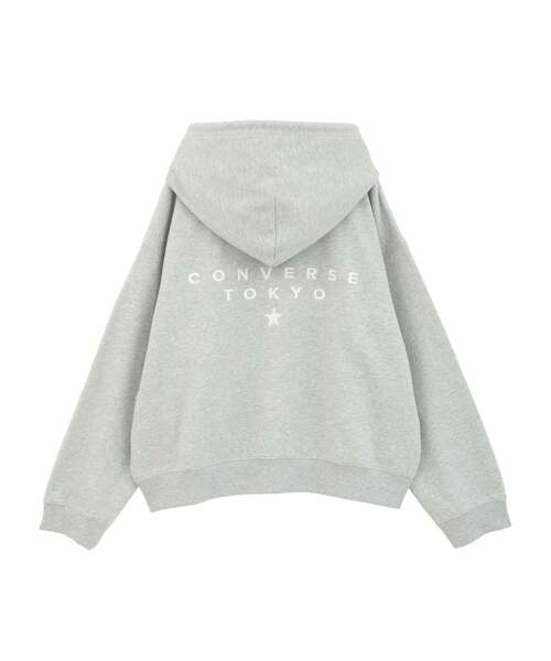 CONVERSE TOKYO（コンバーストウキョウ）の「EMBROIDERED LOGO HOODIE（パーカー・レディース・ミント/チャコールグレー/杢グレー・FREE）」の19枚目の写真