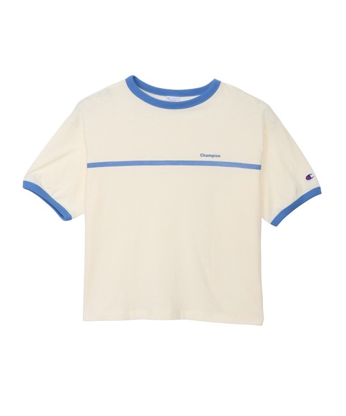 Champion(チャンピオン)の「【Champion/チャンピオン】レディース ショートスリーブリンガーTシャツ(Tシャツ/カットソー・レディース・ブルー系4/ホワイト系その他4/ホワイト系3/グリーン系その他・LARGE/MEDIUM)」の2枚目の写真