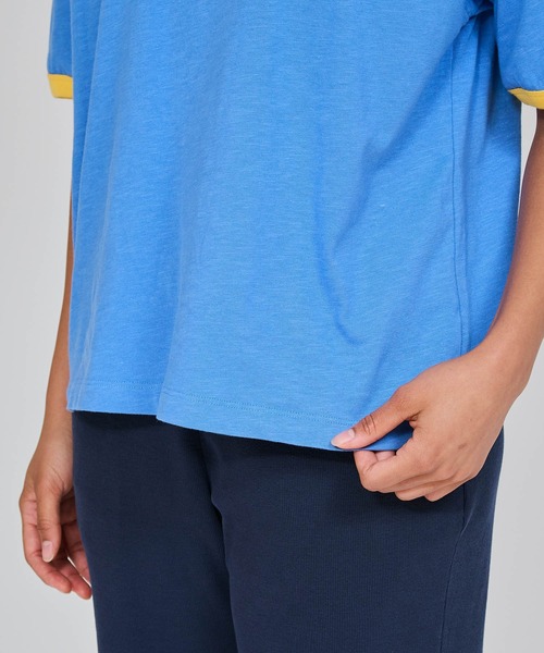 Champion(チャンピオン)の「【Champion/チャンピオン】レディース ショートスリーブリンガーTシャツ(Tシャツ/カットソー・レディース・ブルー系4/ホワイト系その他4/ホワイト系3/グリーン系その他・LARGE/MEDIUM)」の6枚目の写真