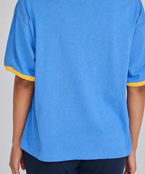 Champion(チャンピオン)の「【Champion/チャンピオン】レディース ショートスリーブリンガーTシャツ(Tシャツ/カットソー・レディース・ブルー系4/ホワイト系その他4/ホワイト系3/グリーン系その他・LARGE/MEDIUM)」の8枚目の写真