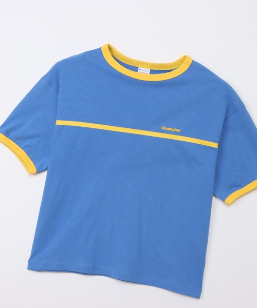 Champion(チャンピオン)の「【Champion/チャンピオン】レディース ショートスリーブリンガーTシャツ(Tシャツ/カットソー・レディース・ブルー系4/ホワイト系その他4/ホワイト系3/グリーン系その他・LARGE/MEDIUM)」の14枚目の写真