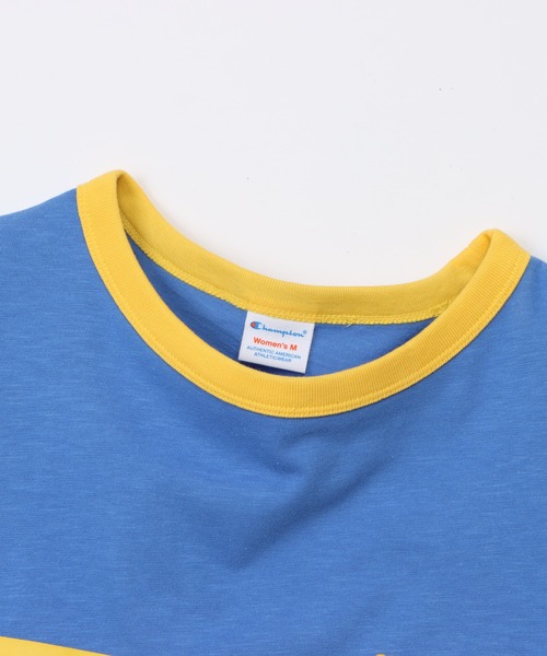 Champion(チャンピオン)の「【Champion/チャンピオン】レディース ショートスリーブリンガーTシャツ(Tシャツ/カットソー・レディース・ブルー系4/ホワイト系その他4/ホワイト系3/グリーン系その他・LARGE/MEDIUM)」の15枚目の写真