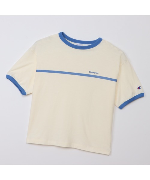 Champion(チャンピオン)の「【Champion/チャンピオン】レディース ショートスリーブリンガーTシャツ(Tシャツ/カットソー・レディース・ブルー系4/ホワイト系その他4/ホワイト系3/グリーン系その他・LARGE/MEDIUM)」の22枚目の写真