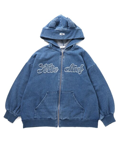 algy（アルジー）の「デビルBIGパーカー（パーカー・キッズ・ブラック/インディゴブルー/グレー・160/150/140/130）」の14枚目の写真