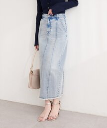 natural couture | ストレートデニムタイトスカート(デニムスカート)