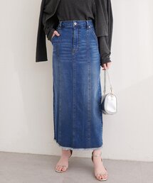 natural couture | ストレートデニムタイトスカート(デニムスカート)