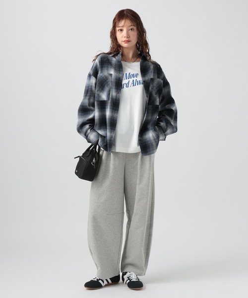 BAYFLOW(ベイフロー)の「スウェットバレルパンツ(その他パンツ・レディース・杢グレー/オートミール・SMALL/MEDIUM)」の4枚目の写真