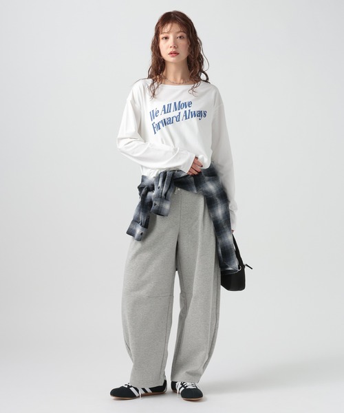 BAYFLOW(ベイフロー)の「スウェットバレルパンツ(その他パンツ・レディース・杢グレー/オートミール・SMALL/MEDIUM)」の6枚目の写真