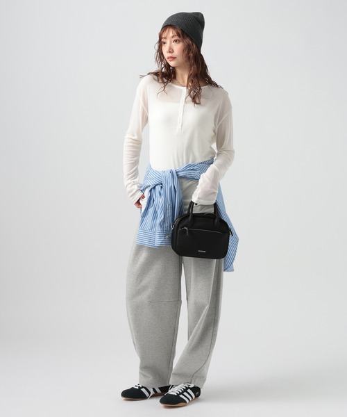 BAYFLOW(ベイフロー)の「スウェットバレルパンツ(その他パンツ・レディース・杢グレー/オートミール・SMALL/MEDIUM)」の3枚目の写真