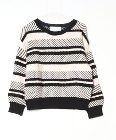 セール】【BATONER】 ボーダークルーネック（ニット/セーター