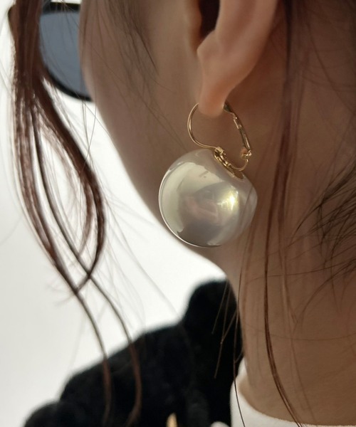 Kotoe(コトエ)の「【2サイズ】ビッグパールピアス(ピアス(両耳用)・レディース・ホワイト系その他/ホワイト・FREE)」の17枚目の写真