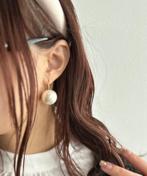 Kotoe(コトエ)の「【2サイズ】ビッグパールピアス(ピアス(両耳用)・レディース・ホワイト系その他/ホワイト・FREE)」の21枚目の写真