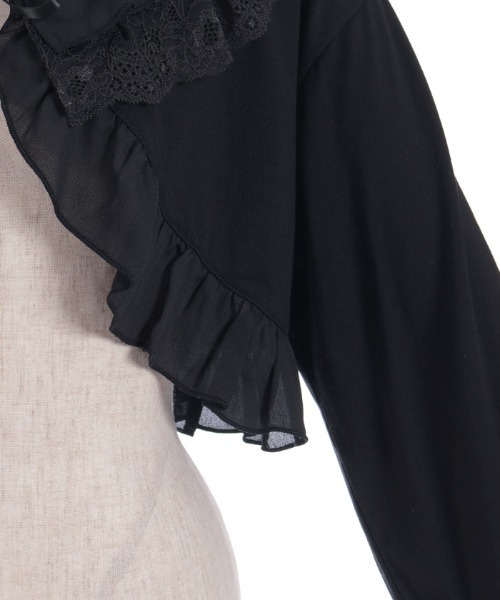 axes femme（アクシーズファム）の「フリルカットソーボレロ（カーディガン/ボレロ・レディース・ブラック/ピンク/キナリ・FREE）」の19枚目の写真