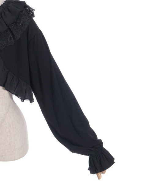 axes femme（アクシーズファム）の「フリルカットソーボレロ（カーディガン/ボレロ・レディース・ブラック/ピンク/キナリ・FREE）」の16枚目の写真