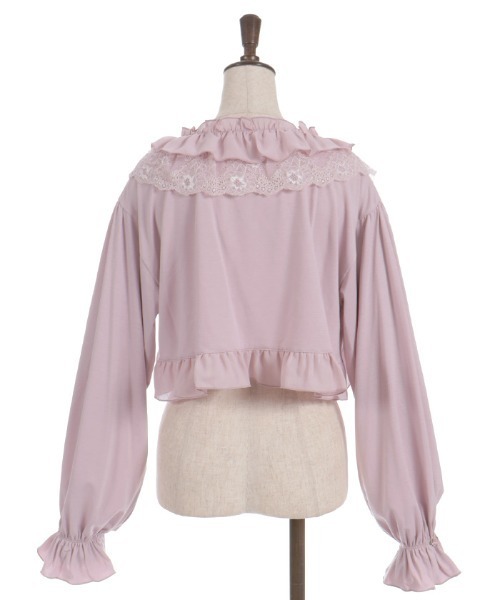 axes femme（アクシーズファム）の「フリルカットソーボレロ（カーディガン/ボレロ・レディース・ブラック/ピンク/キナリ・FREE）」の13枚目の写真