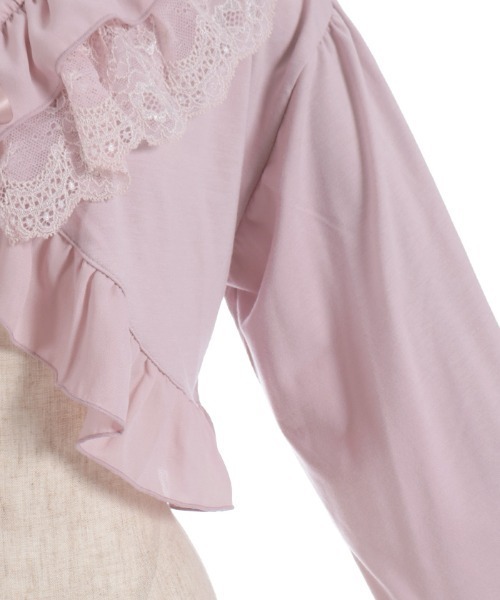 axes femme（アクシーズファム）の「フリルカットソーボレロ（カーディガン/ボレロ・レディース・ブラック/ピンク/キナリ・FREE）」の11枚目の写真