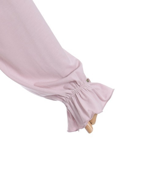 axes femme（アクシーズファム）の「フリルカットソーボレロ（カーディガン/ボレロ・レディース・ブラック/ピンク/キナリ・FREE）」の7枚目の写真