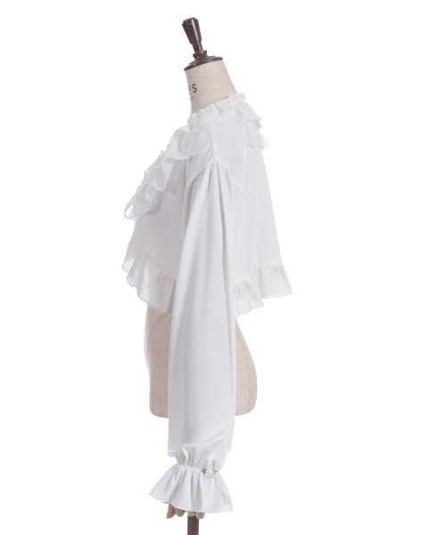 axes femme（アクシーズファム）の「フリルカットソーボレロ（カーディガン/ボレロ・レディース・ブラック/ピンク/キナリ・FREE）」の5枚目の写真