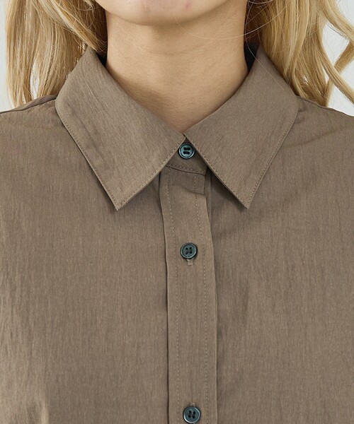 NOMINE(ノミネ)の「レイヤード シャツ(シャツ/ブラウス・レディース・ホワイト/モカ/チャコールグレー・フリー)」の16枚目の写真