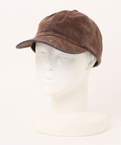 KIJIMA TAKAYUKI（キジマ　タカユキ）の「FLOCKY PRINTED DENIM 6PANEL CA WYYY261134（キャップ・メンズ・ブラック/ブラウン/グリーン・ONE SIZE）」の2枚目の写真