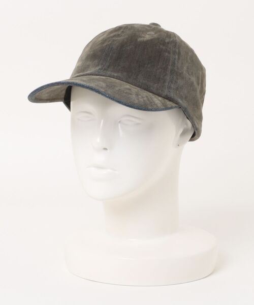 KIJIMA TAKAYUKI（キジマ　タカユキ）の「FLOCKY PRINTED DENIM 6PANEL CA WYYY261134（キャップ・メンズ・ブラック/ブラウン/グリーン・ONE SIZE）」の3枚目の写真