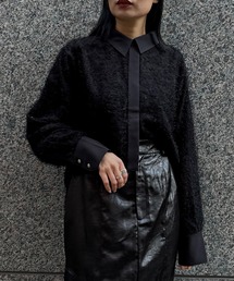 【&g'aime 】フェザーテールカットシャツ Feather Tail-Cut Shirt