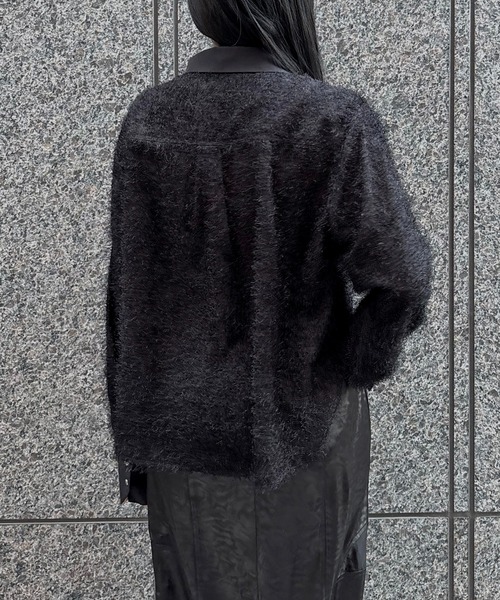 &g'aime(アンジェム)の「【&g'aime 】フェザーテールカットシャツ Feather Tail-Cut Shirt(シャツ/ブラウス・レディース・ブラック/グレー/ホワイト・FREE)」の20枚目の写真