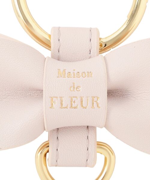 Maison de FLEUR（メゾンドフルール）の「リボンキーリング（チャーム・レディース・ラベンダー/ネイビー/ブラック/ピンク・FREE）」の9枚目の写真