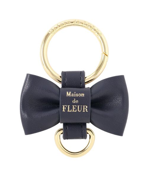 Maison de FLEUR（メゾンドフルール）の「リボンキーリング（チャーム・レディース・ラベンダー/ネイビー/ブラック/ピンク・FREE）」の14枚目の写真