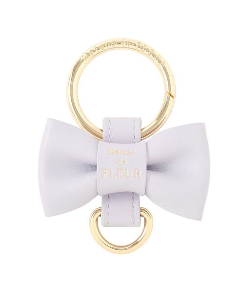 Maison de FLEUR（メゾンドフルール）の「リボンキーリング（チャーム・レディース・ラベンダー/ネイビー/ブラック/ピンク・FREE）」の15枚目の写真