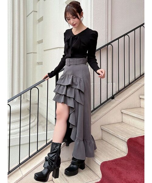 RESEXXY（リゼクシー）の「ランダムフリルボリュームスカート（スカート・レディース・チャコールグレー/ブラック/その他1・FREE）」の12枚目の写真