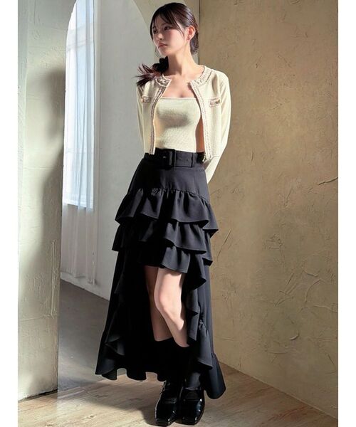 RESEXXY（リゼクシー）の「ランダムフリルボリュームスカート（スカート・レディース・チャコールグレー/ブラック/その他1・FREE）」の15枚目の写真