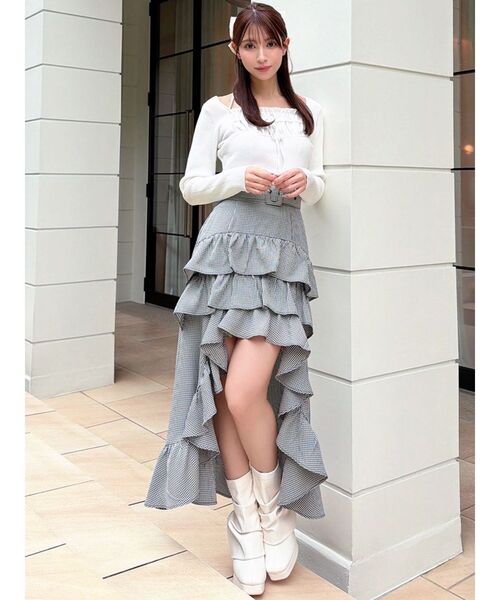 RESEXXY（リゼクシー）の「ランダムフリルボリュームスカート（スカート・レディース・チャコールグレー/ブラック/その他1・FREE）」の19枚目の写真