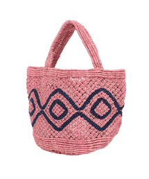 MONDAYFLOW（マンデーフロー）の「マクラメバカンスバッグ_ピンク（トートバッグ）」