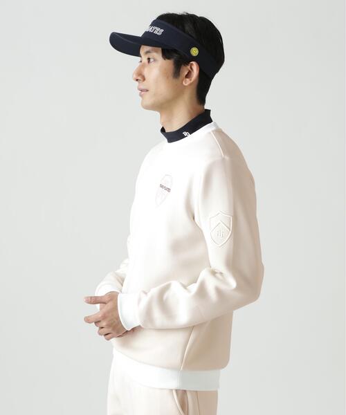 PEARLY GATES(パーリーゲイツ)の「【PEARLY GATES】NOモノフィラアヤクッションクルーネックカットソー(Tシャツ/カットソー・メンズ・ホワイト系その他/ネイビー/ダークインディゴブルー・MEDIUM/LARGE/X-LARGE)」の4枚目の写真