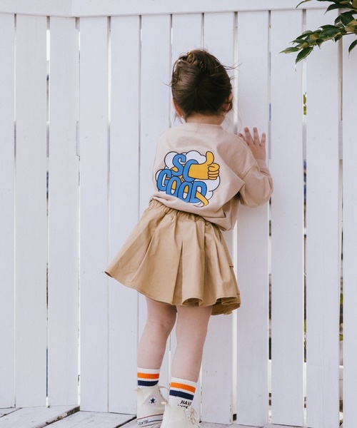 and D. petit main（アンドディープティマイン）の「【親子リンク】【365D】OFUZAKEおにいちゃんロンT（Tシャツ/カットソー・キッズ・カーキ/ライトグレー/ベージュ系その他/ホワイト・110cm/140cm/120cm/130cm/100cm/90cm）」の10枚目の写真