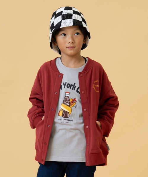 and D. petit main（アンドディープティマイン）の「【親子リンク】【365D】OFUZAKEおにいちゃんロンT（Tシャツ/カットソー・キッズ・カーキ/ライトグレー/ベージュ系その他/ホワイト・110cm/140cm/120cm/130cm/100cm/90cm）」の14枚目の写真