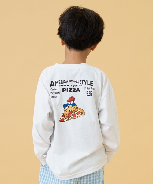 and D. petit main（アンドディープティマイン）の「【親子リンク】【365D】OFUZAKEおにいちゃんロンT（Tシャツ/カットソー・キッズ・カーキ/ライトグレー/ベージュ系その他/ホワイト・110cm/140cm/120cm/130cm/100cm/90cm）」の16枚目の写真