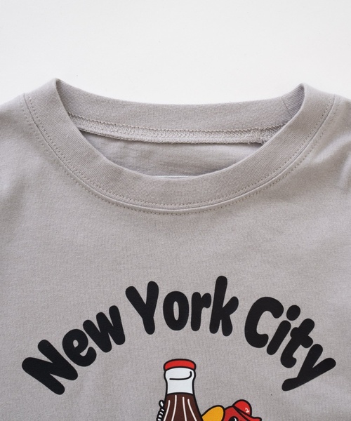 and D. petit main（アンドディープティマイン）の「【親子リンク】【365D】OFUZAKEおにいちゃんロンT（Tシャツ/カットソー・キッズ・カーキ/ライトグレー/ベージュ系その他/ホワイト・110cm/140cm/120cm/130cm/100cm/90cm）」の20枚目の写真