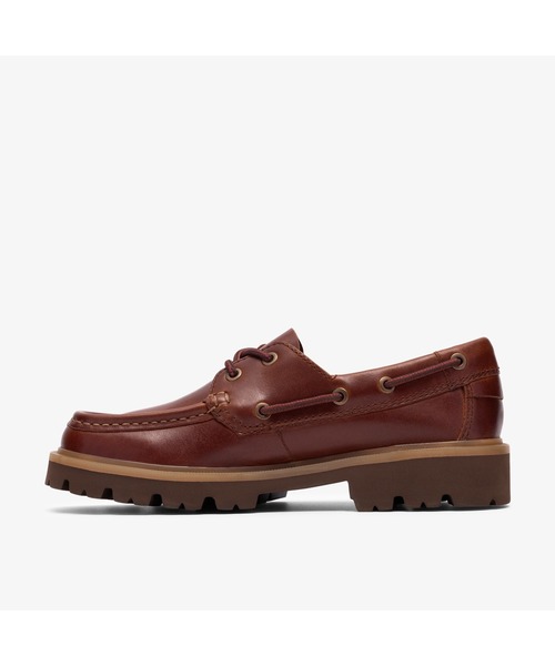 Clarks（クラークス）の「Cleyhill Boat. / レディース クレイヒルボート (ダークブラウンレザー)（モカシン/デッキシューズ・レディース・ダークブラウン・UK4/UK3.5/UK5.5/UK5/UK4.5/UK3/UK6）」の2枚目の写真