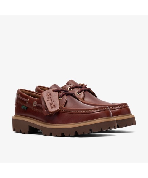 Clarks（クラークス）の「Cleyhill Boat. / レディース クレイヒルボート (ダークブラウンレザー)（モカシン/デッキシューズ・レディース・ダークブラウン・UK4/UK3.5/UK5.5/UK5/UK4.5/UK3/UK6）」の4枚目の写真