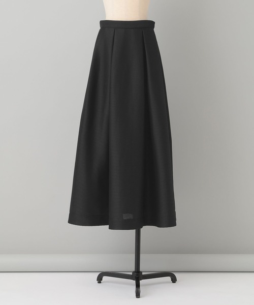 A part by(アパートバイ)の「ダブルメッシュタックスカート(スカート・レディース・ベージュ系その他/ブラック・MEDIUM/SMALL)」の3枚目の写真