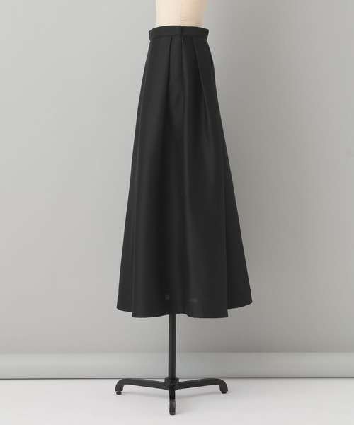 A part by(アパートバイ)の「ダブルメッシュタックスカート(スカート・レディース・ベージュ系その他/ブラック・MEDIUM/SMALL)」の4枚目の写真