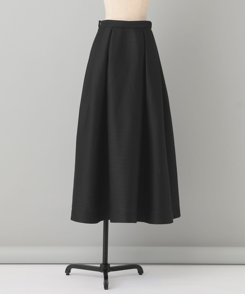 A part by(アパートバイ)の「ダブルメッシュタックスカート(スカート・レディース・ベージュ系その他/ブラック・MEDIUM/SMALL)」の5枚目の写真