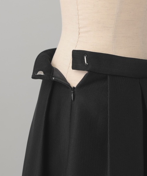 A part by(アパートバイ)の「ダブルメッシュタックスカート(スカート・レディース・ベージュ系その他/ブラック・MEDIUM/SMALL)」の9枚目の写真